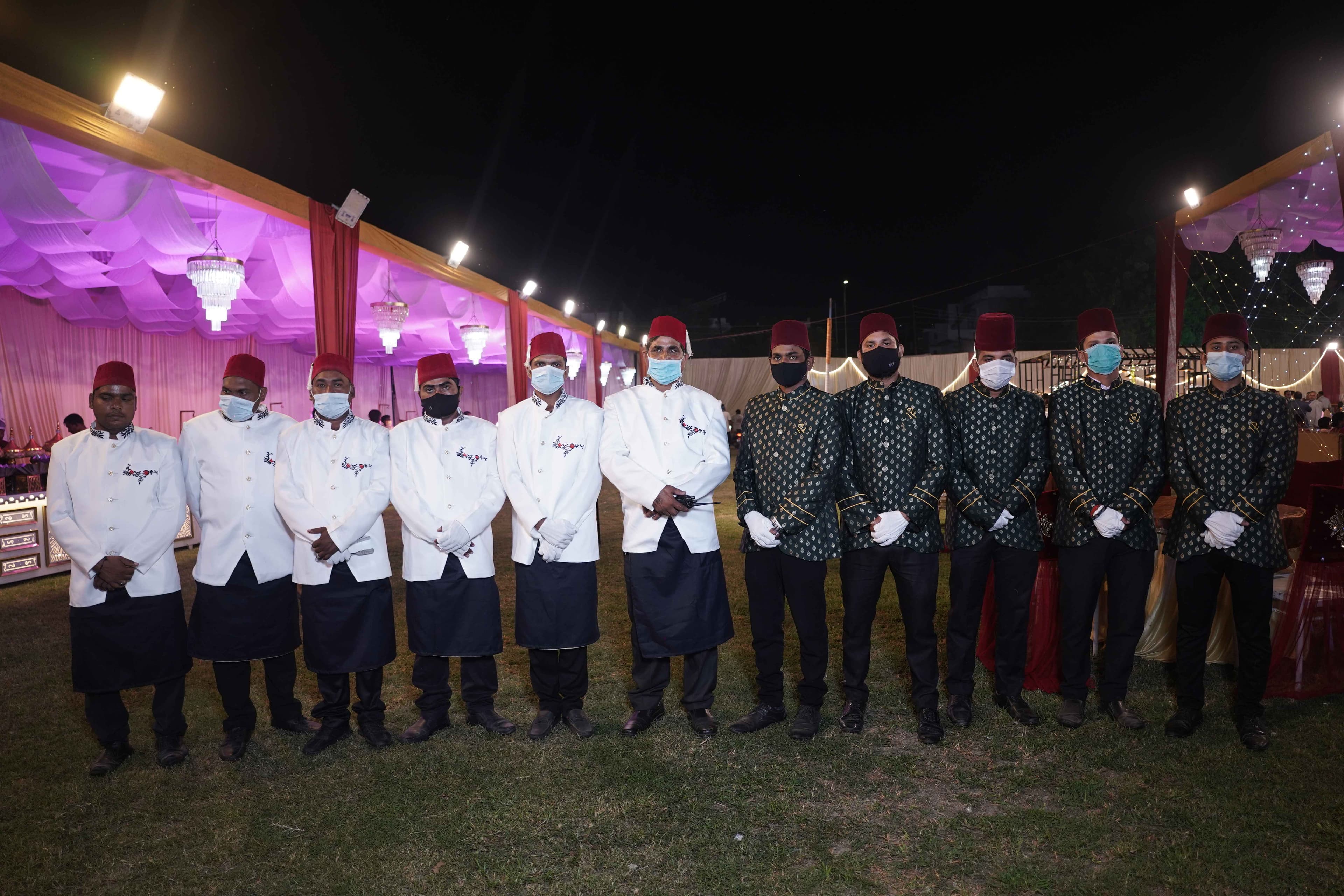 Banquet catering spread by Anil Caterers in Lucknow